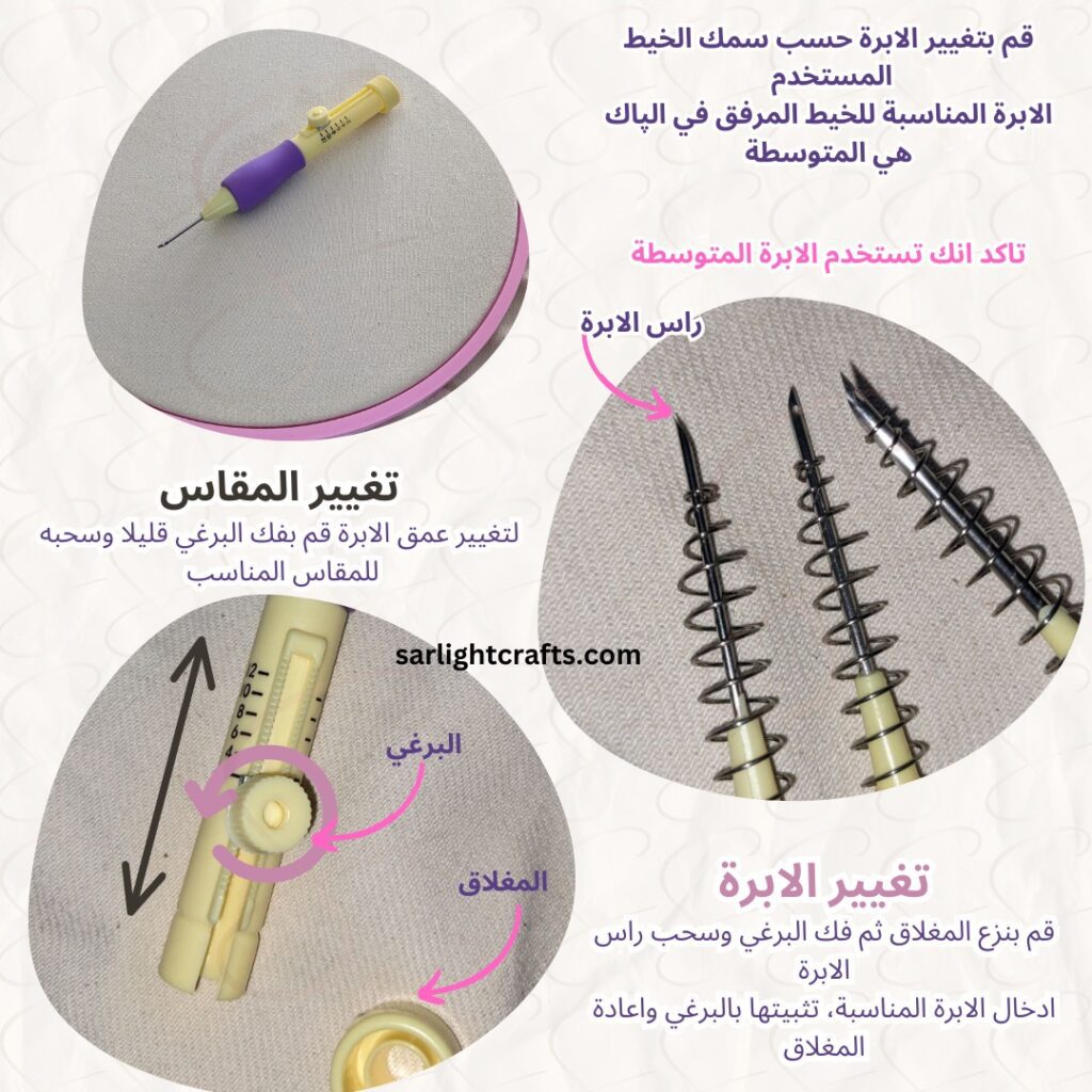 تاكد انك تستخدم الابرة المتوسطة - 1