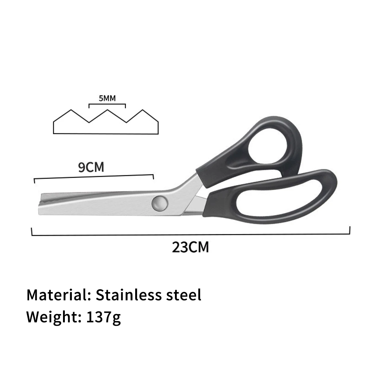 Ciseaux Zig Zag Triangle – Image 3