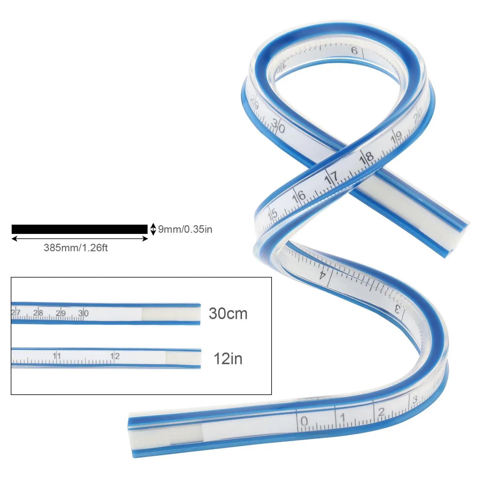 Règle Courbe Flexible pour Dessin et Couture – Image 9