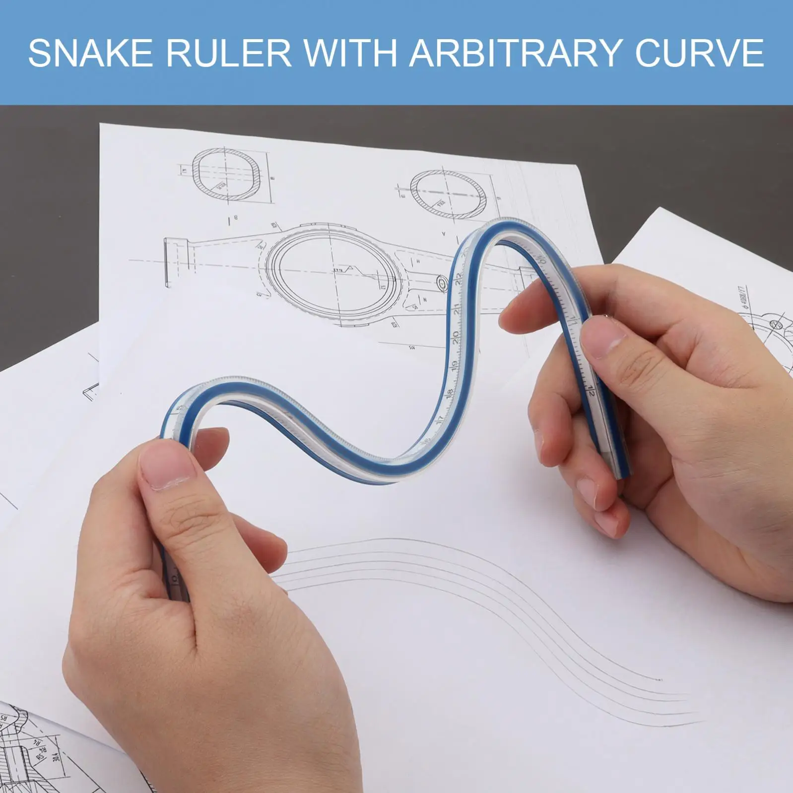 Règle Courbe Flexible pour Dessin et Couture – Image 7